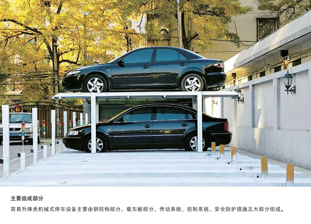 重庆PJS2D1二层地坑简易升降停车设备主要组成部分.jpg