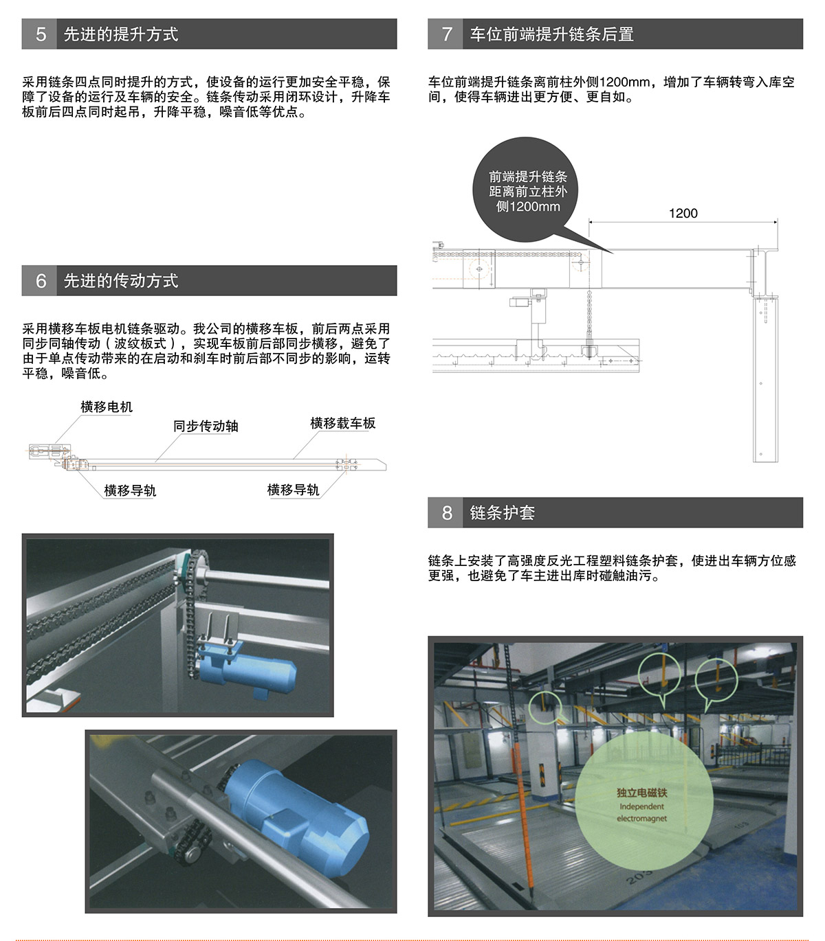 重庆PSH2-D1负一正一地坑二层升降横移立体停车设备提升方式链条保护.jpg